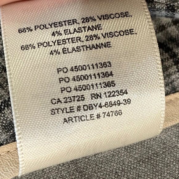 New Aritzia Plaid Ponte Kick Crop Pant Gray Check 4, S $148 - Picture 7 of 8